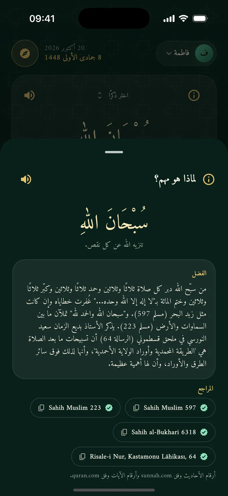لماذا هو مهم: بيان الفضل مع مراجع أحاديث موثّقة
