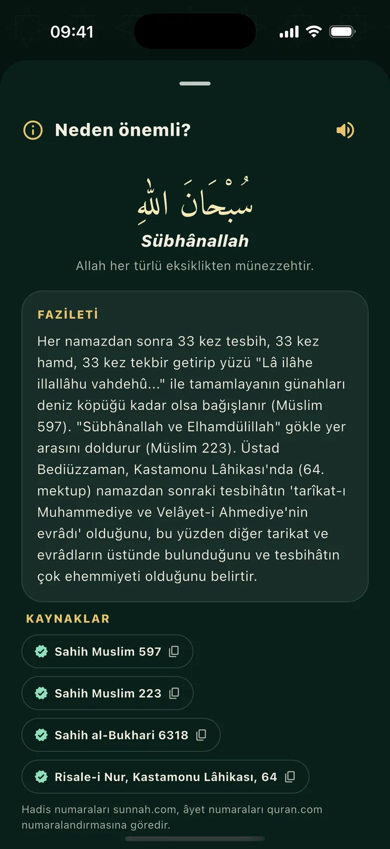 Zikrin önemi: fazilet notu ve doğrulanmış hadis kaynakları